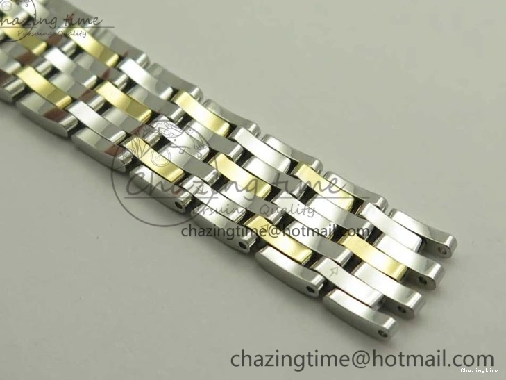 0512 Versatile De Ville Prestige Ladies 32.7mm SS MKF 1:1 Best Edition White MOP Dial Roman Markers on SS YG Bracelet MIYOTA 7967
